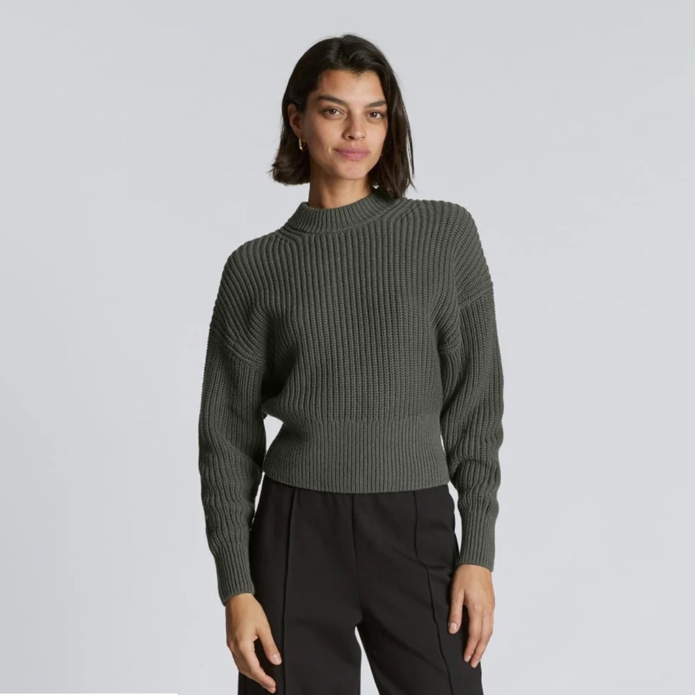 Everlane Textured Cotton Crew Sweater